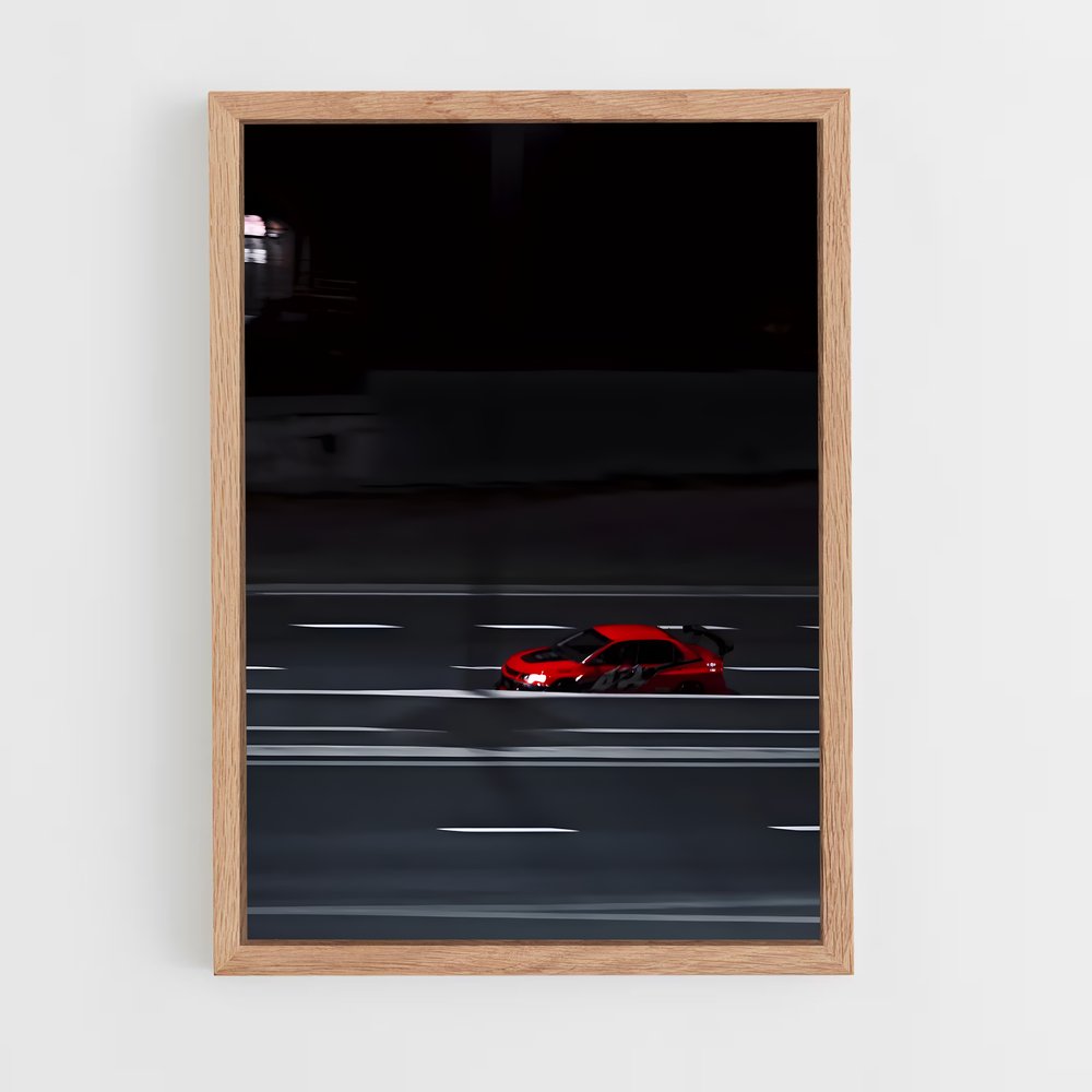 Poster Impressionnante Lancer Evolution VIII – affiche Mitsubishi (vue 4)